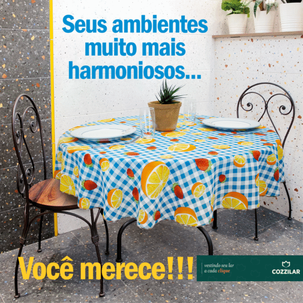 Toalha de Mesa Redonda - Modelo 12 - Imagem 2
