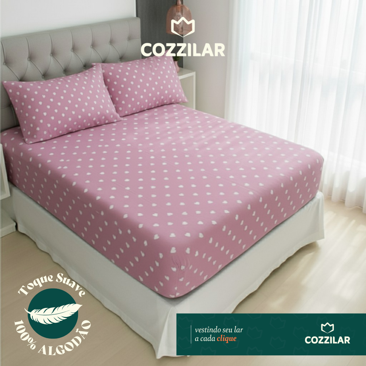 Jogo de Lençol Queen 3 Pçs - Marselha 3 Jogo de Lençol Queen 3 Pçs - Marselha - Imagem 3