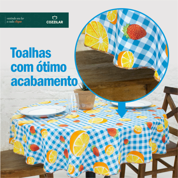 Toalha de Mesa Redonda - Modelo 12 - Imagem 3