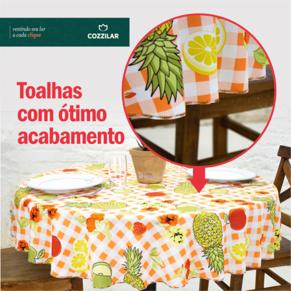 Toalha de Mesa Redonda - Modelo 9 - Imagem 2