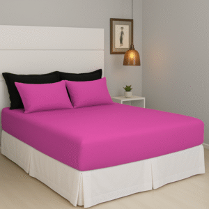 Jogo de Lençol Casal  3 Pçs - Pink