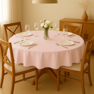 Toalha de Mesa Redonda 1,40 x 1,40 - Rosa