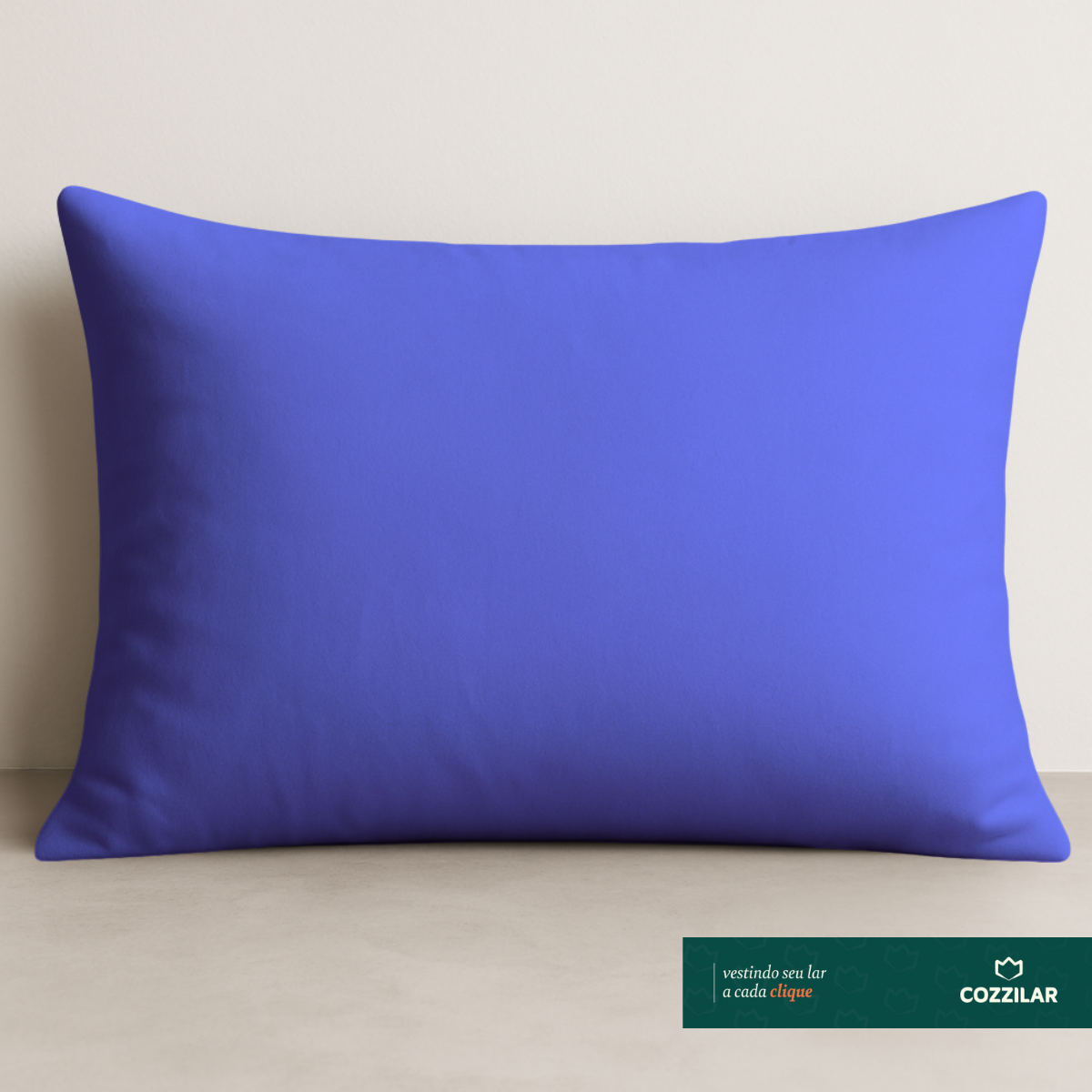 Fronha Avulsa Malha 100% Algodão - Azul Bic