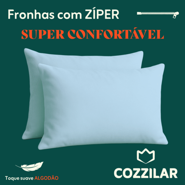 10 Fronha Avulsa Malha 100% Algodão - Azul Bebê - Imagem 3