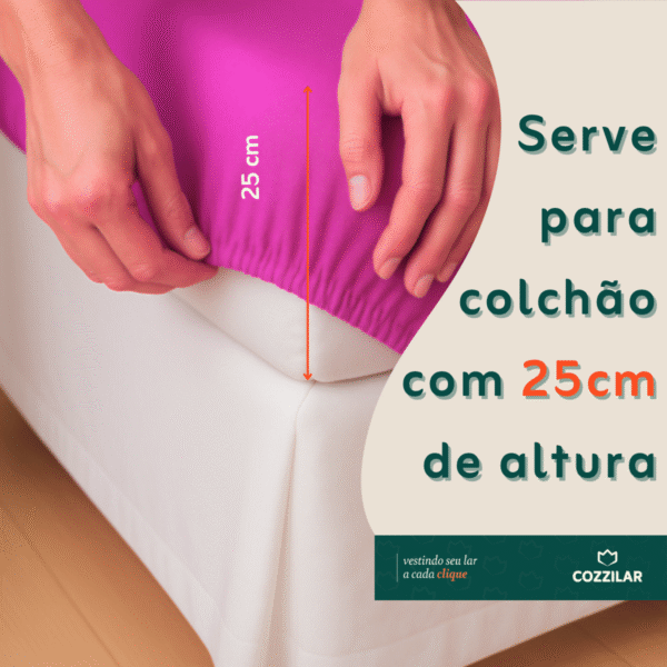 Jogo de Lençol Queen 3 Pçs - Pink - Imagem 2