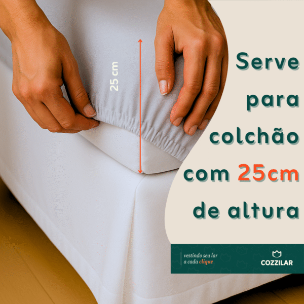 Jogo de Lençol Solteiro 2 Pçs - Cinza - Imagem 3