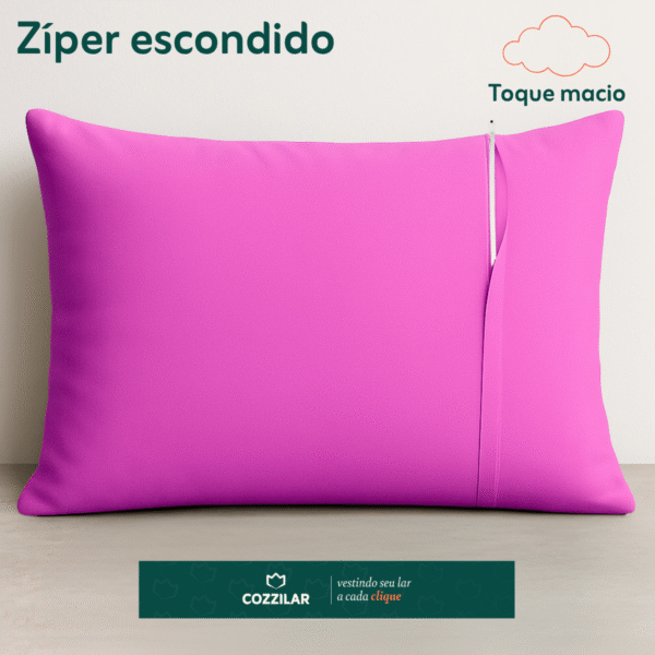 Fronha Avulsa Malha 100% Algodão - Pink - Imagem 3