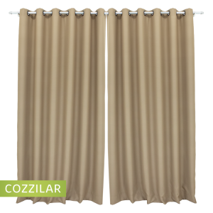 Cortina Blackout Eclipse 2,80 x 1,80 - Marrom Claro