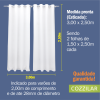 Cortina Oxford 3,00 x 2,50 - Branco - Image 2