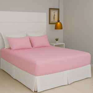 Jogo de Lençol Casal  3 Pçs - Rosa