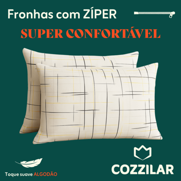 10 Fronha Avulsa Malha Estampada 100% Algodão - Catânia - Imagem 2