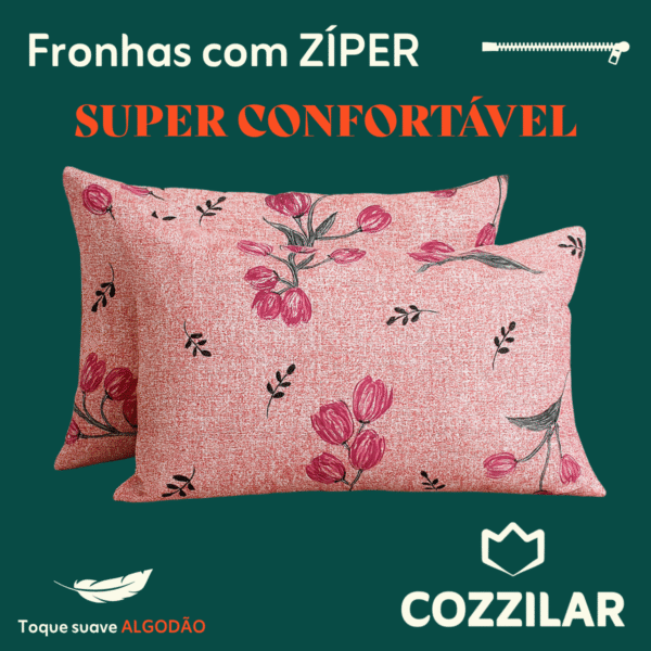 10 Fronha Avulsa Malha 100% Algodão - Messina - Imagem 2