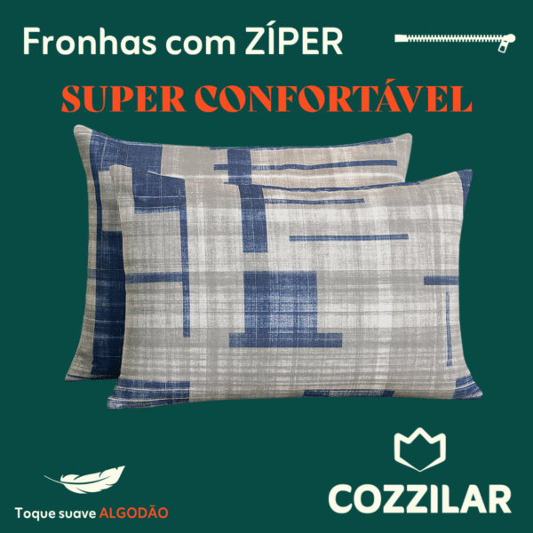 10 Fronha Avulsa Malha 100% Algodão - Valence - Imagem 2