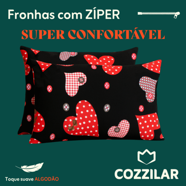 10 Fronha Avulsa Malha 100% Algodão - Marselha - Imagem 2