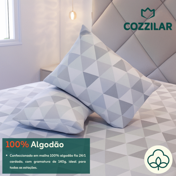 10 Fronha Avulsa Malhaa 100% Algodão - Lille - Imagem 2