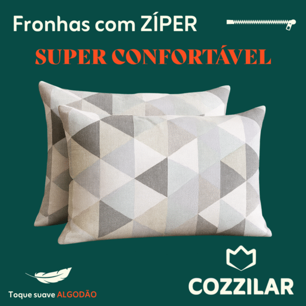 10 Fronha Avulsa Malhaa 100% Algodão - Lille - Imagem 3