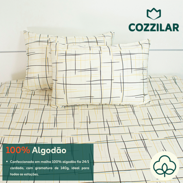 10 Fronha Avulsa Malha Estampada 100% Algodão - Catânia - Imagem 3
