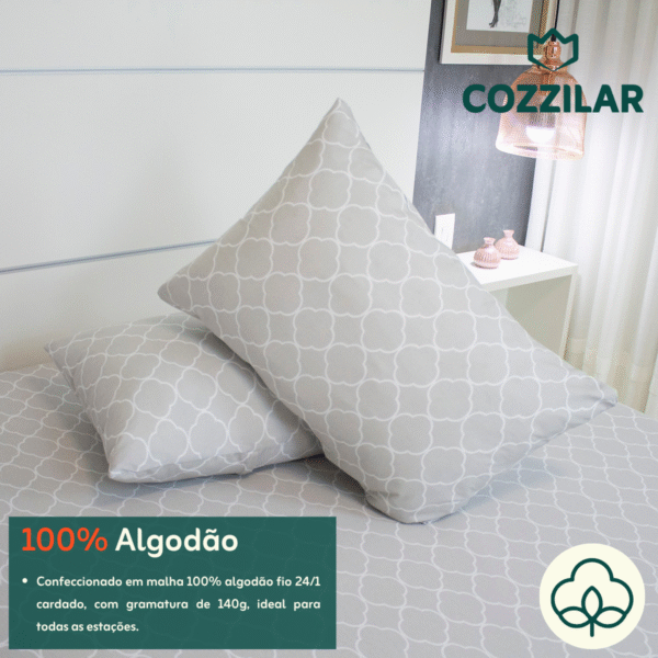 Fronha Avulsa Malha 100% Algodão - Grasse - Imagem 2