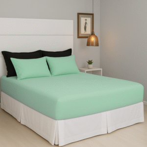 Jogo de Lençol Casal  3 Pçs - Verde Menta