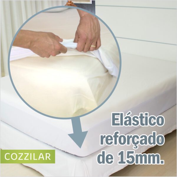 Capa Colchão Queen Impermeável Com Elástico - Imagem 3
