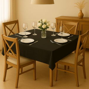 10 Toalhas de Mesa 4 Lugares  - Preto