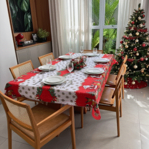 Toalha de Mesa Natal 6 Lugares