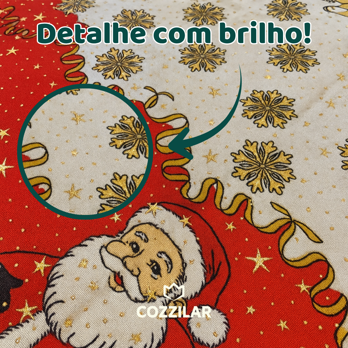 Toalha de Mesa Natal 4 Lugares - Imagem 3
