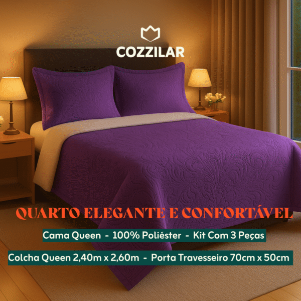 Colcha Classic - Roxo - Imagem 2